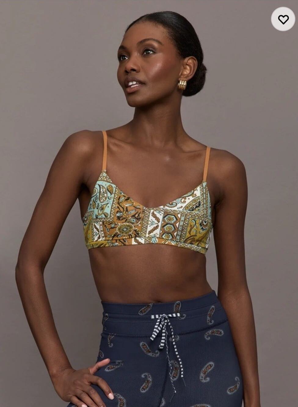 The Upside Vadella Ballet Bra Size 6 Geo Paisley Sports Bra